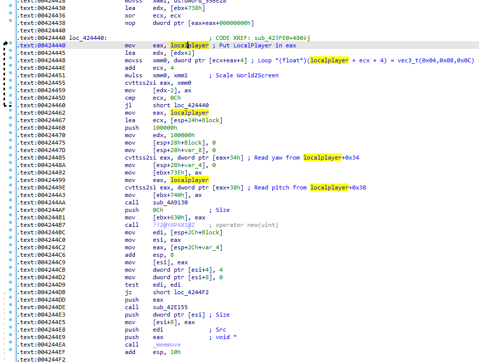 AssaultCube func viewangles