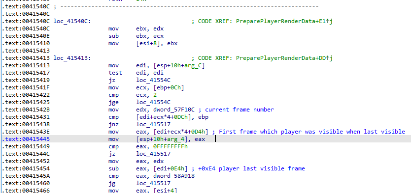 AssaultCube PreparePlayerRenderData