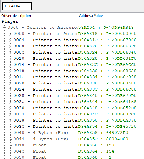 AssaultCube CheatEngine PlayerList