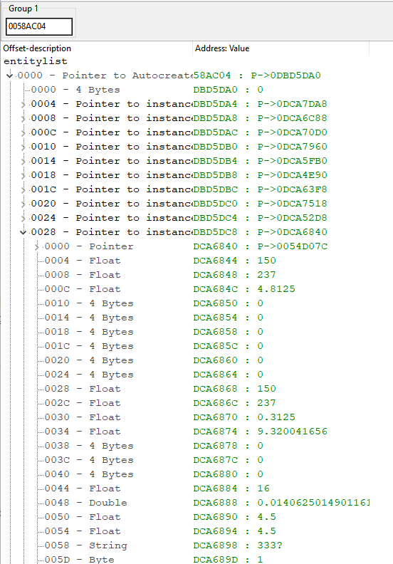 AssaultCube cheatengine entitylist