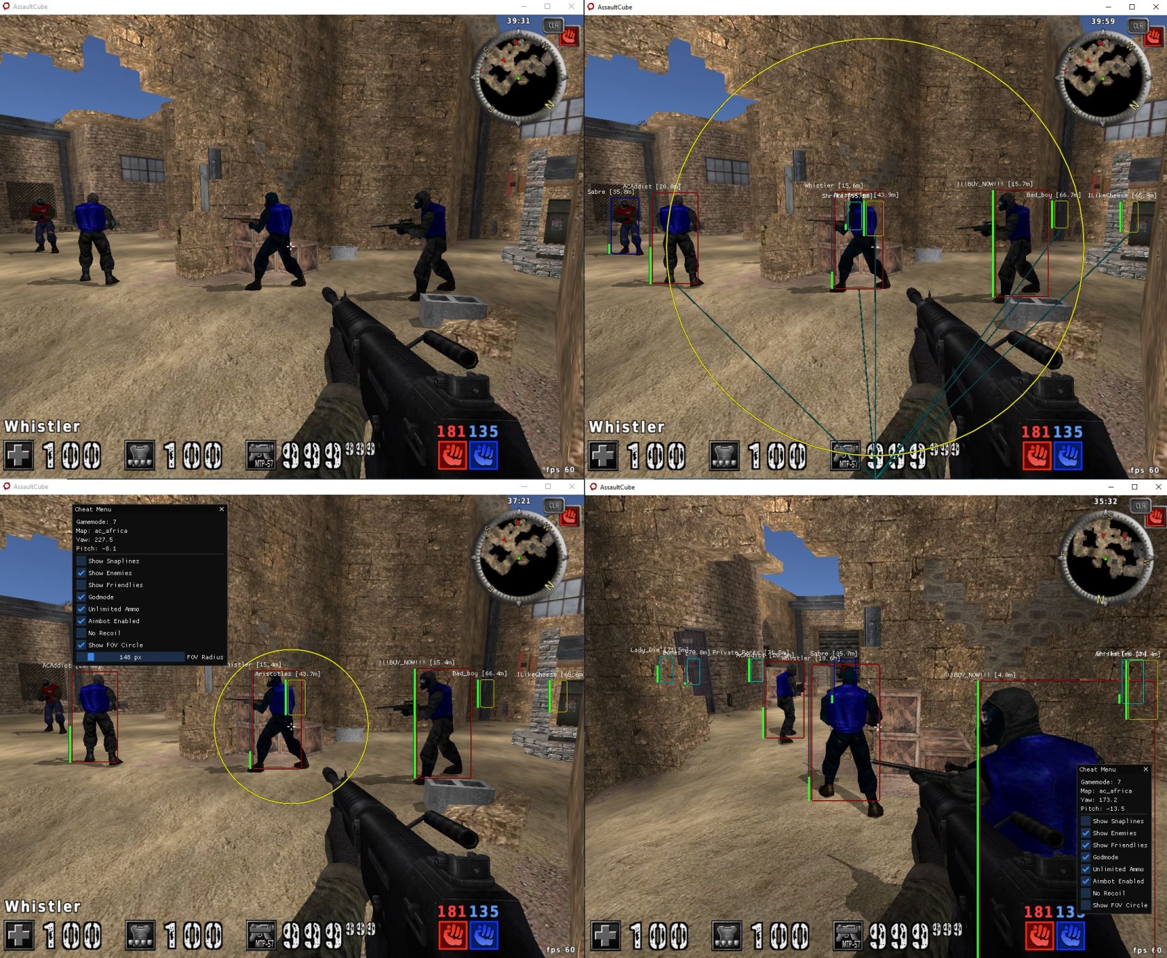AssaultCube Cheat Options